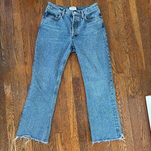 Size 26 Agolde Light wash boot cut jeans, mid rise